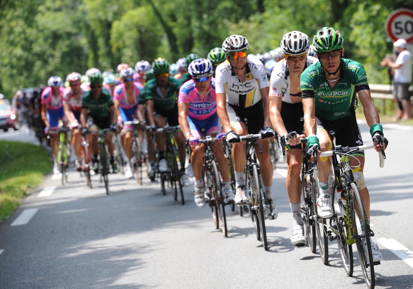 Europcar chase, Tour de France 2011, stage 10