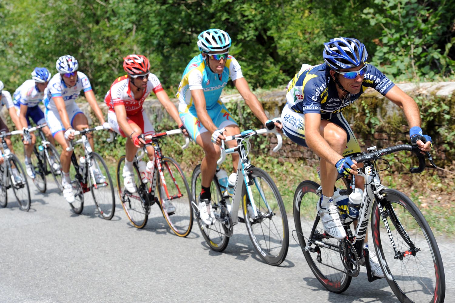 Marco Marcato in escape group, Tour de France 2011, stage 10