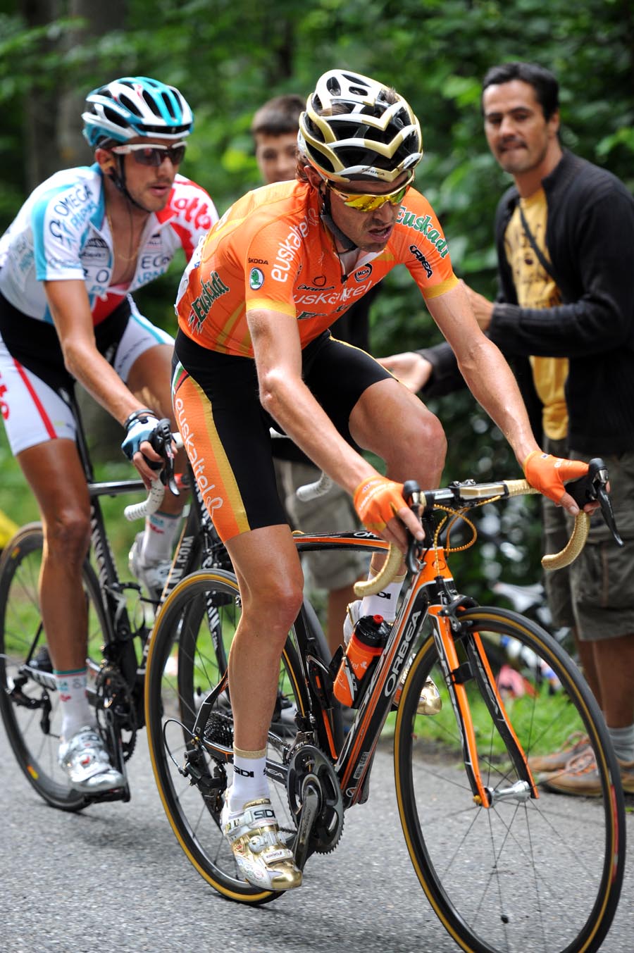 Samuel Sanchez and Jelle Vanendert, Tour de France 2011, stage 12