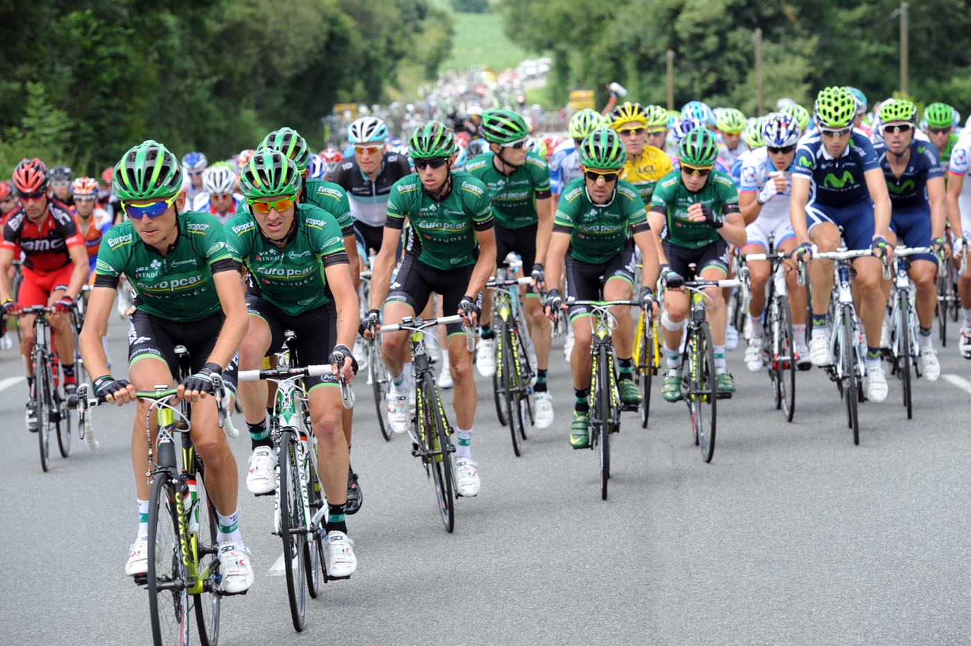 Europcar chase for race leader Voeckler, Tour de France 2011, stage 13