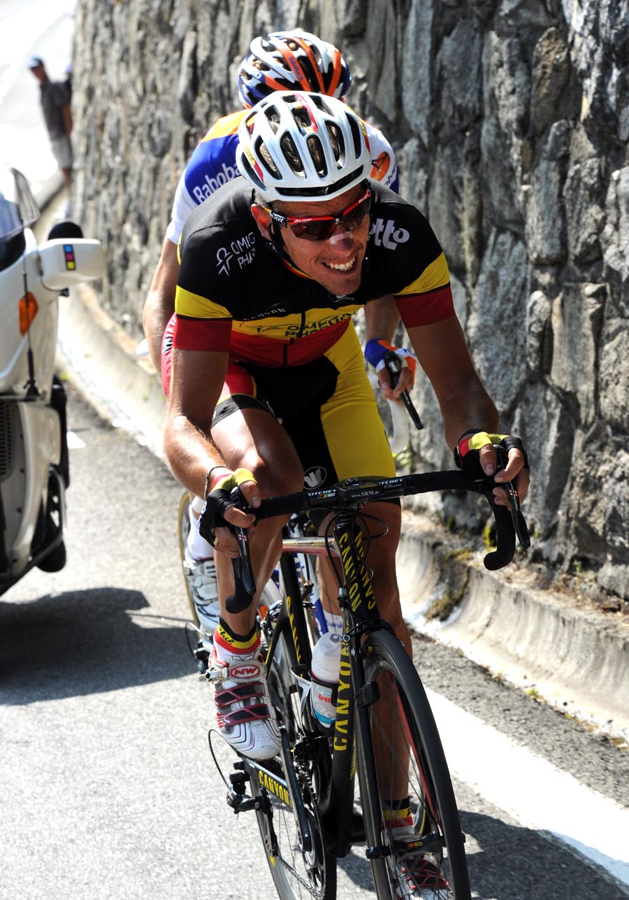 Philippe Gilbert attacks, Tour de France 2011, stage 13