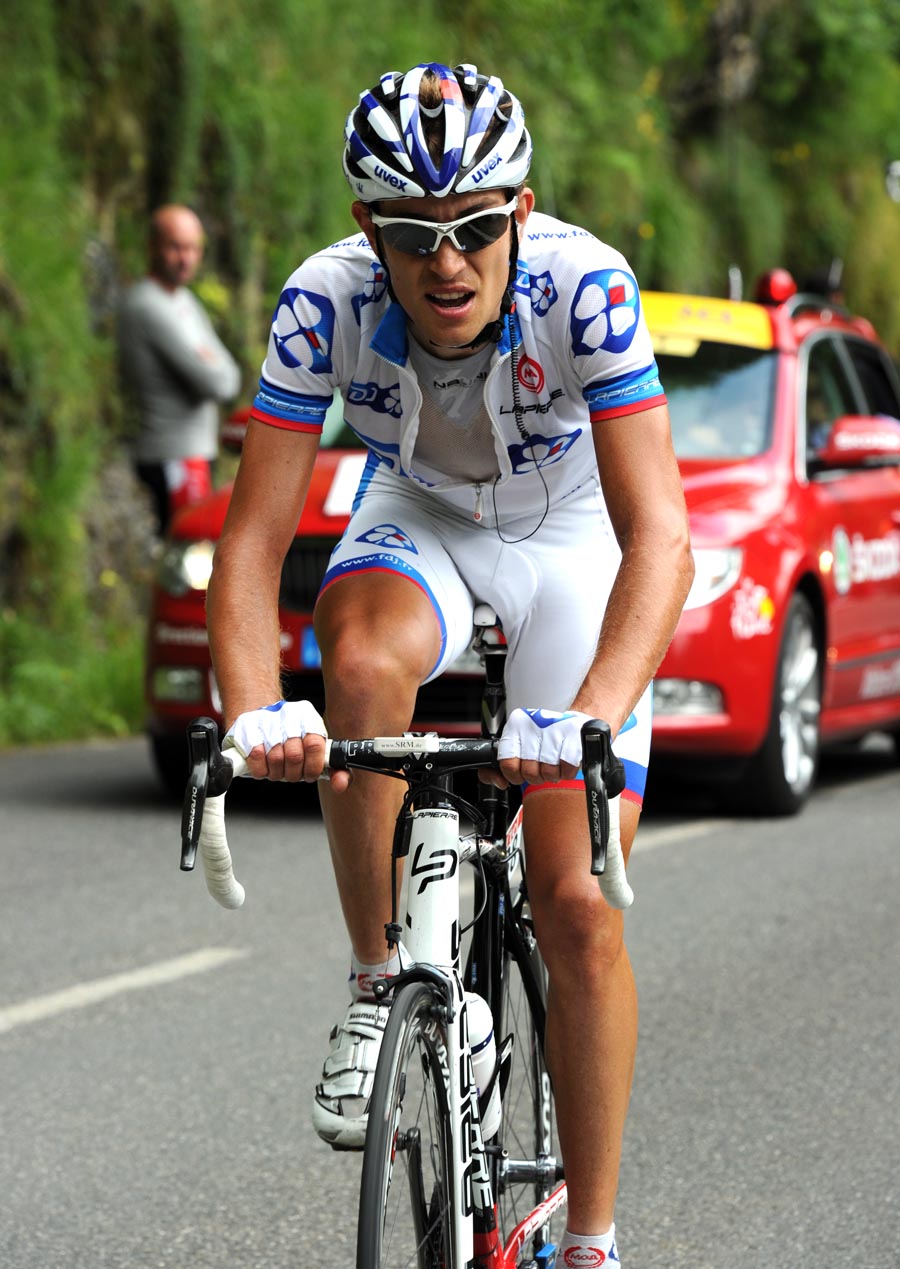 Jeremy Roy on Col d'Aubisque, Tour de France 2011, stage 13
