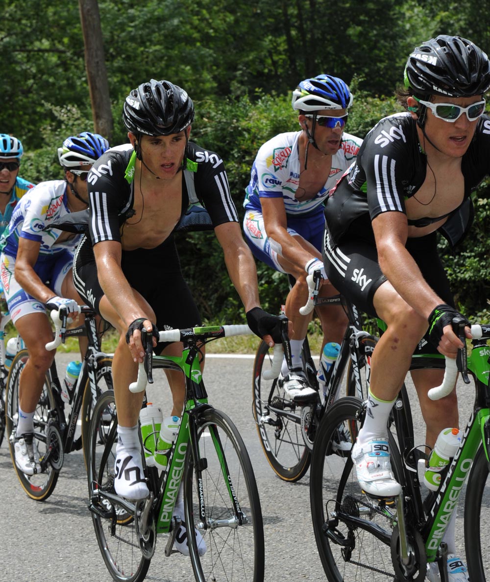 Geraint Thomas and Ben Swift, Tour de France 2011, stage 13