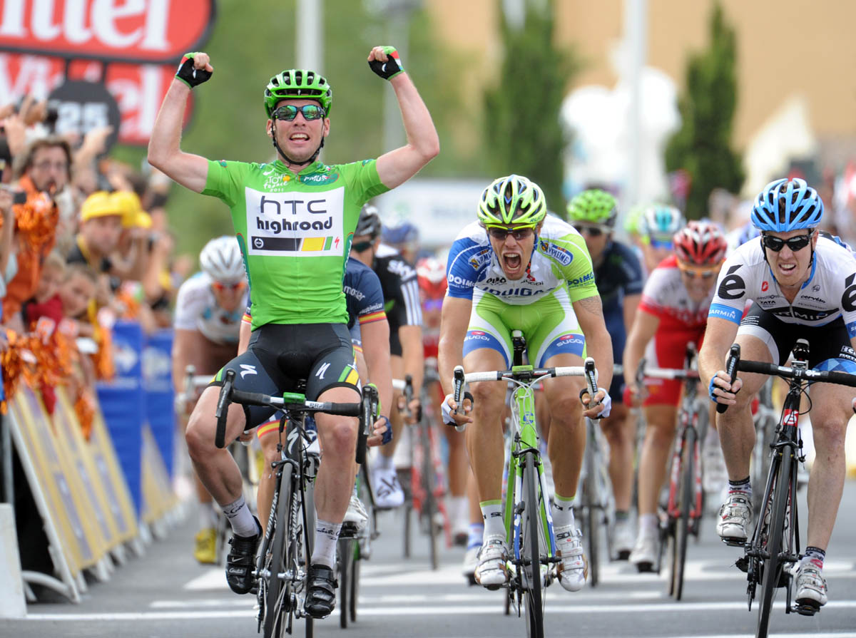 Mark Cavendish wins, Tour de France 2011 stage 15