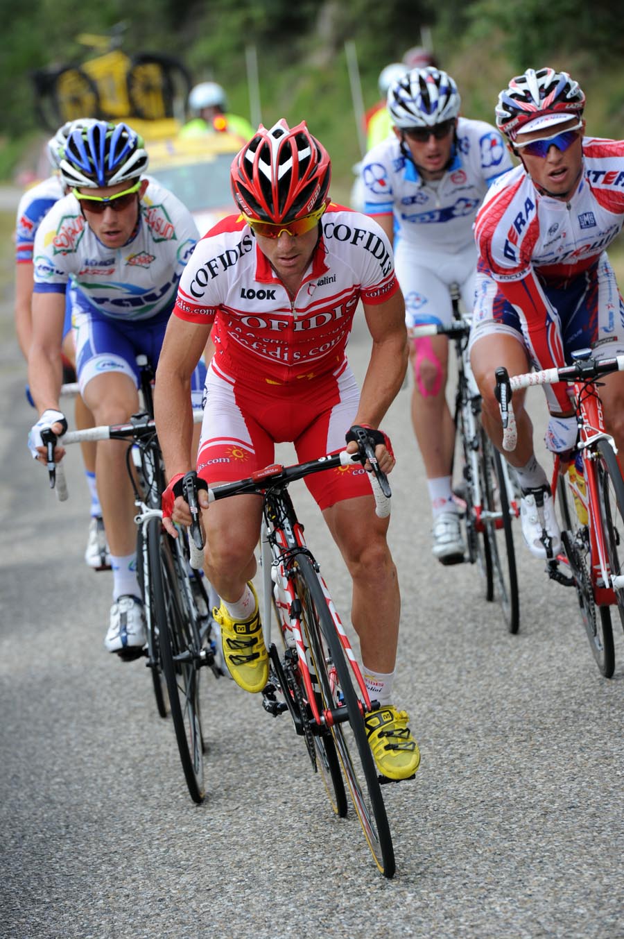 Samuel Dumoulin in escape, Tour de France 2011, stage 15
