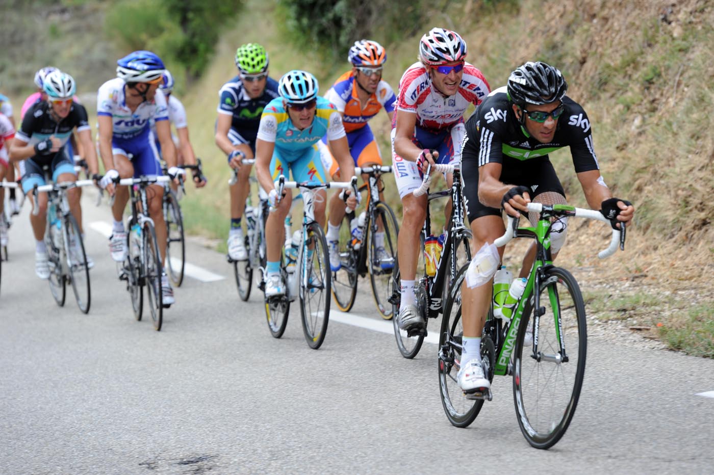 Juan Antonio Flecha attacks, Tour de France 2011, stage 16