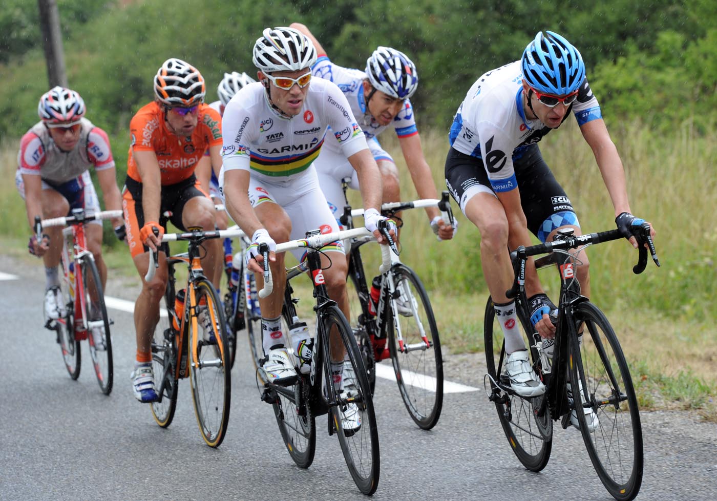 Thor Hushovd, Ryder Hesjedal in escape, Tour de France 2011, stage 16