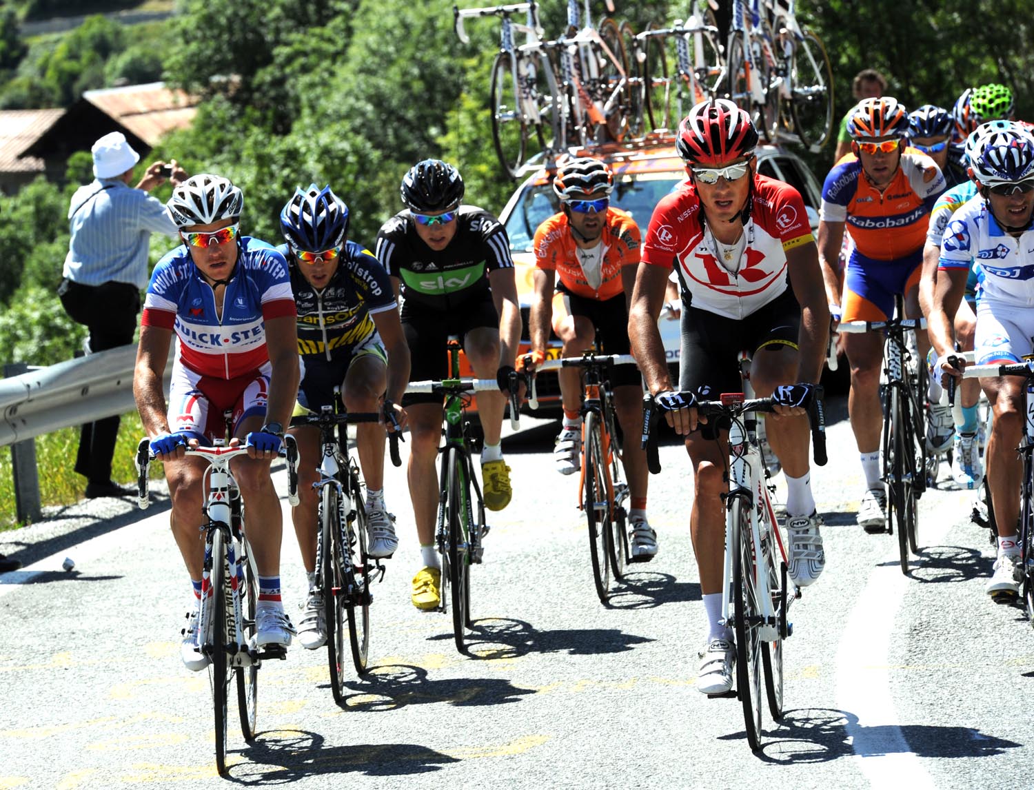 Muravyev and Chavanel in escape, Tour de France 2011, stage 17