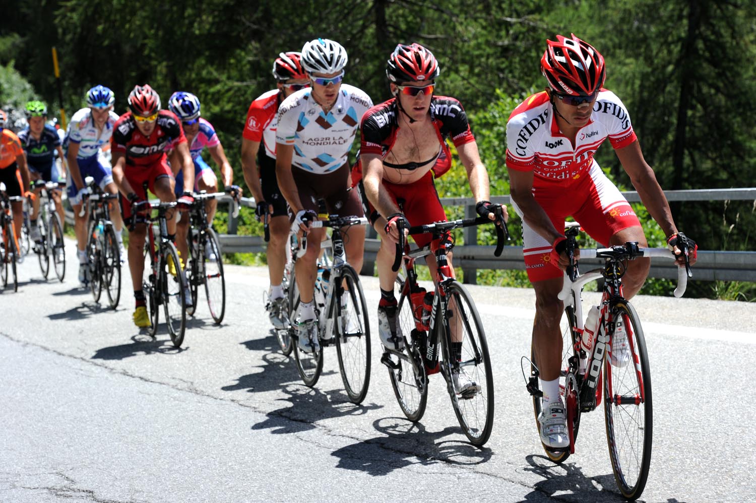 Leonardo Duque escape, Tour de France 2011, stage 18
