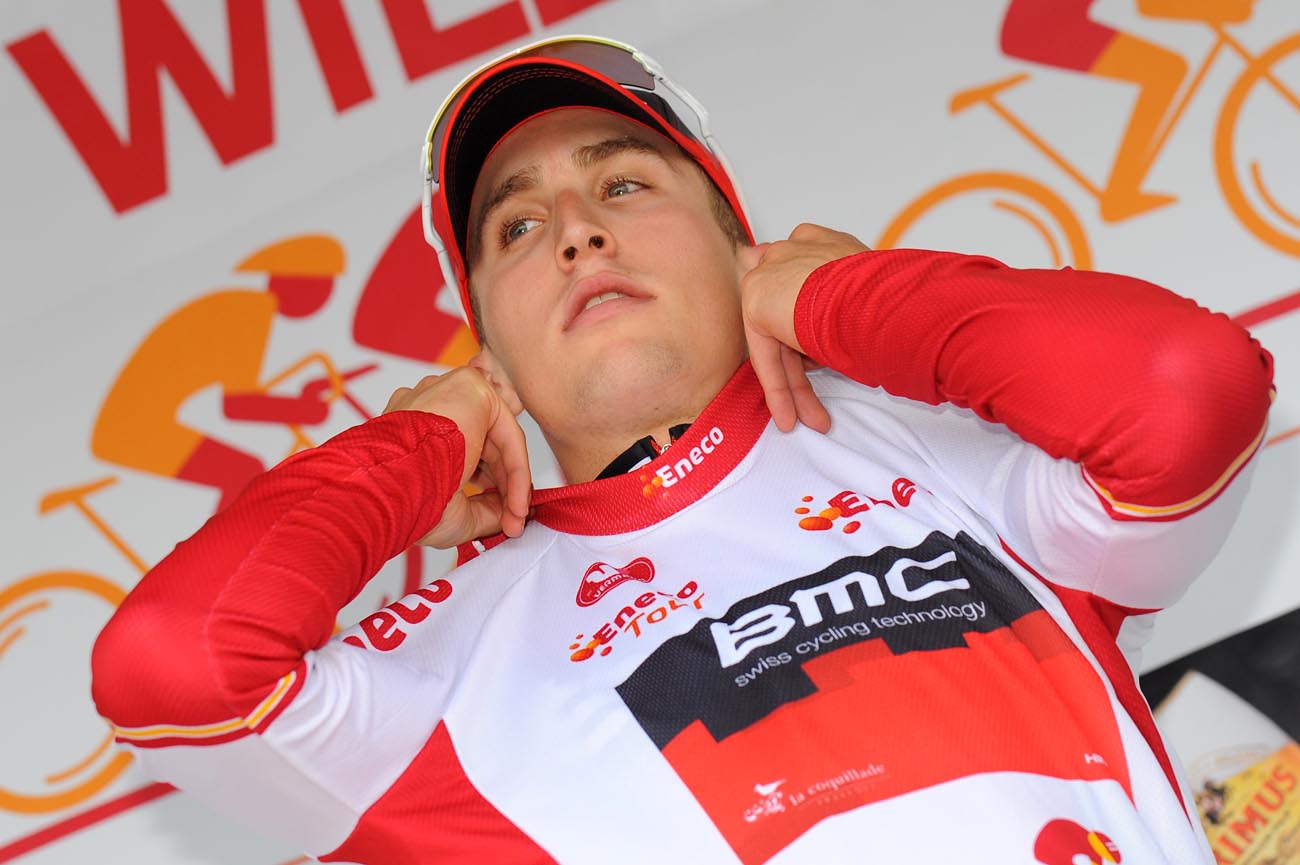 Taylor Phinney leads, Eneco Tour 2011, stage one Taylor Phinney leads, Eneco Tour 2011, stage one