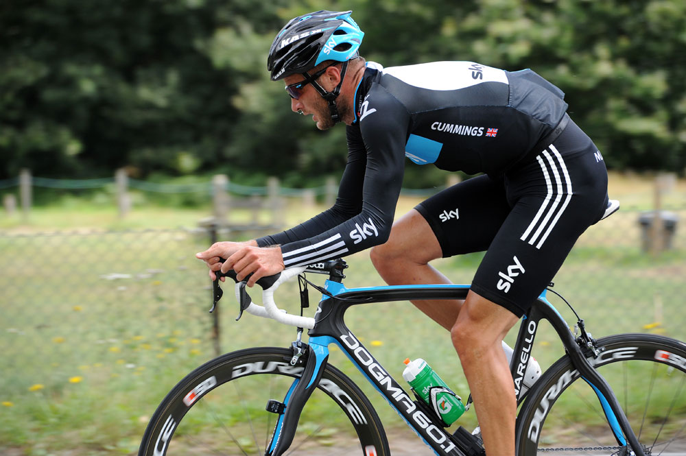 Steve Cummings, London Surrey Cycle Classic training, Saturday August 13