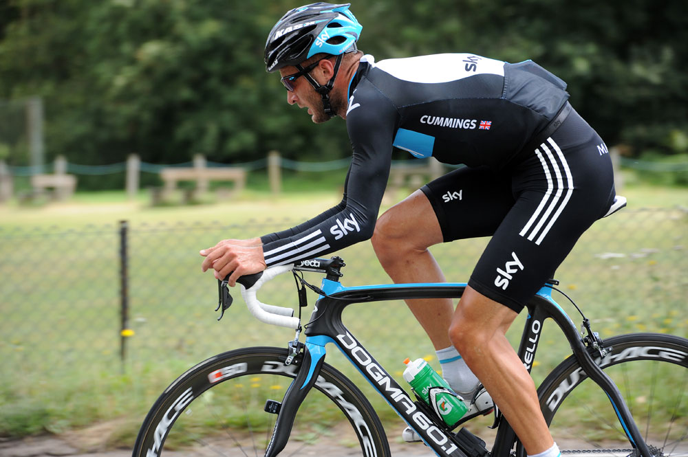 Steve Cummings, London Surrey Cycle Classic training, Saturday August 13