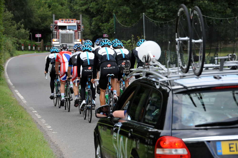 Great Britain and England group, London Surrey Cycle Classic training, Saturday August 13