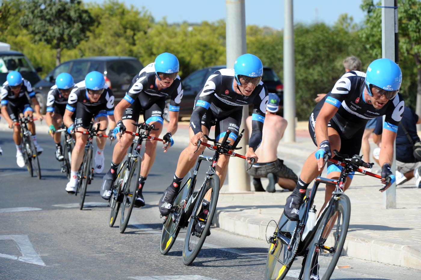 Garmin-Cervelo, Vuelta a Espana 2011, stage one TTT Garmin-Cervelo, Vuelta a Espana 2011, stage one TTT