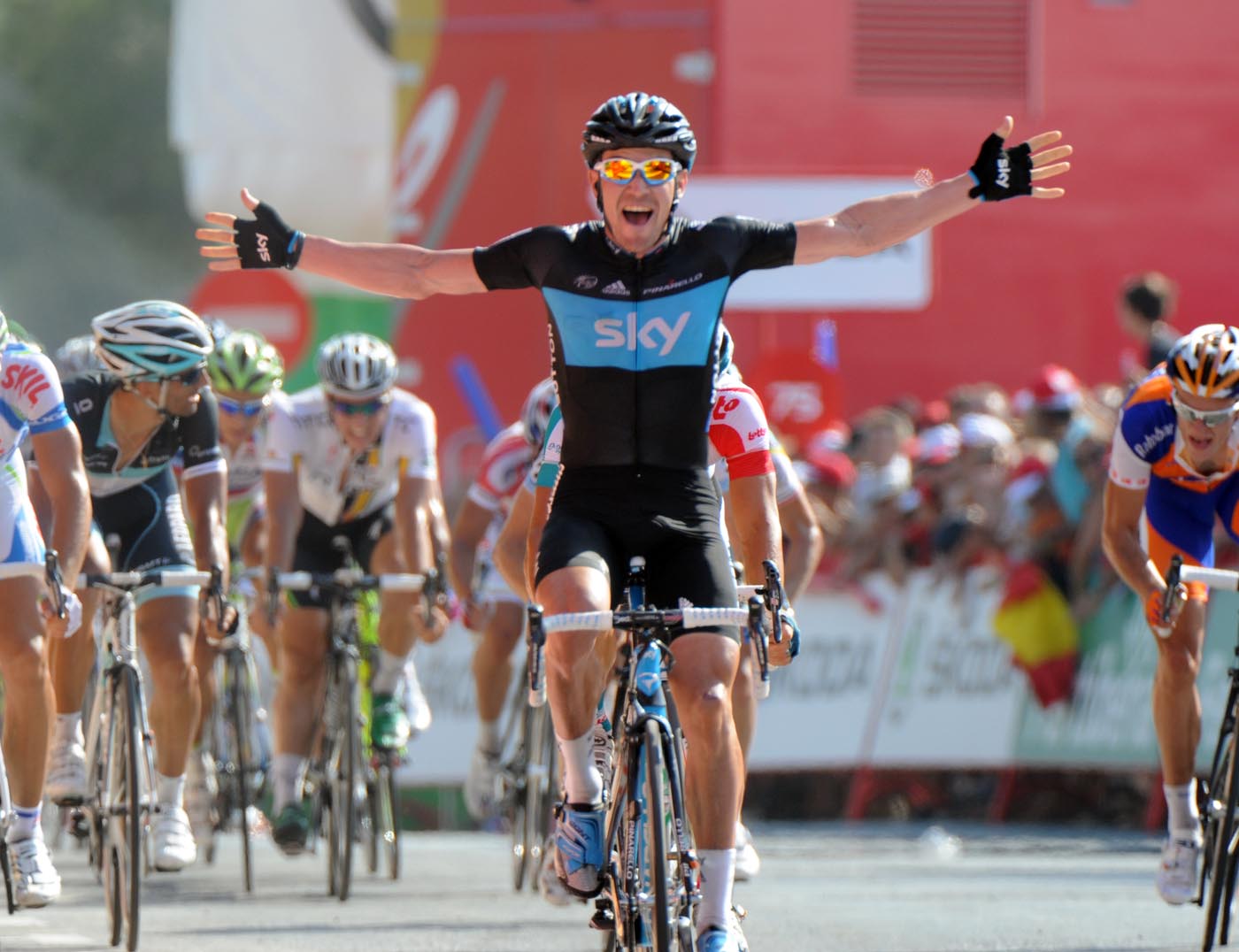 Chris Sutton wins, Vuelta a Espana 2011, stage two Chris Sutton wins, Vuelta a Espana 2011, stage two