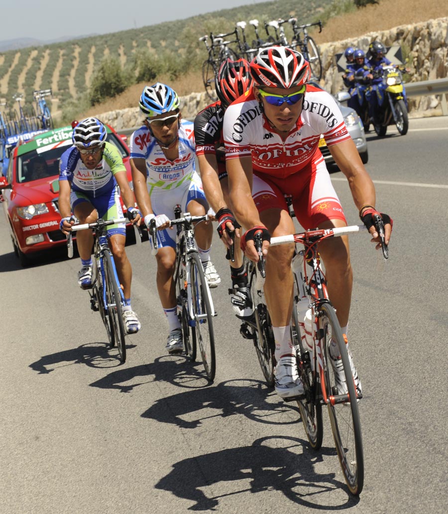 Aleksejs Saramotins in escape, Vuelta a Espana 2011, stage six