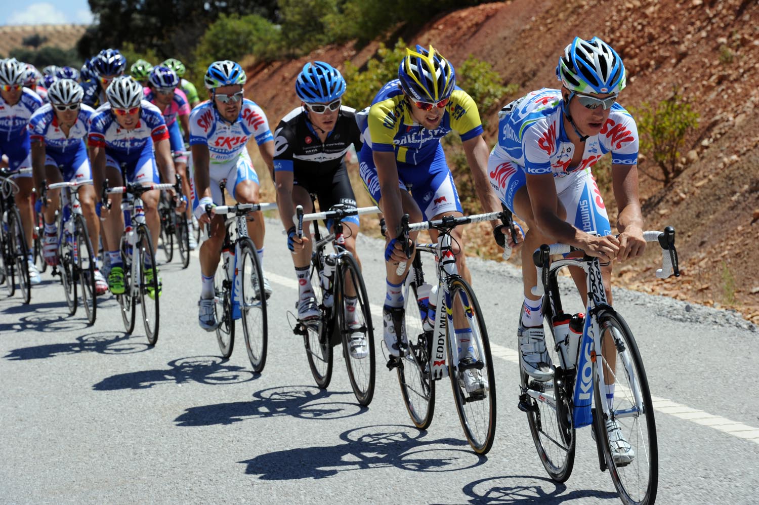 Skil-Shimano chase, Vuelta a Espana 2011, stage seven
