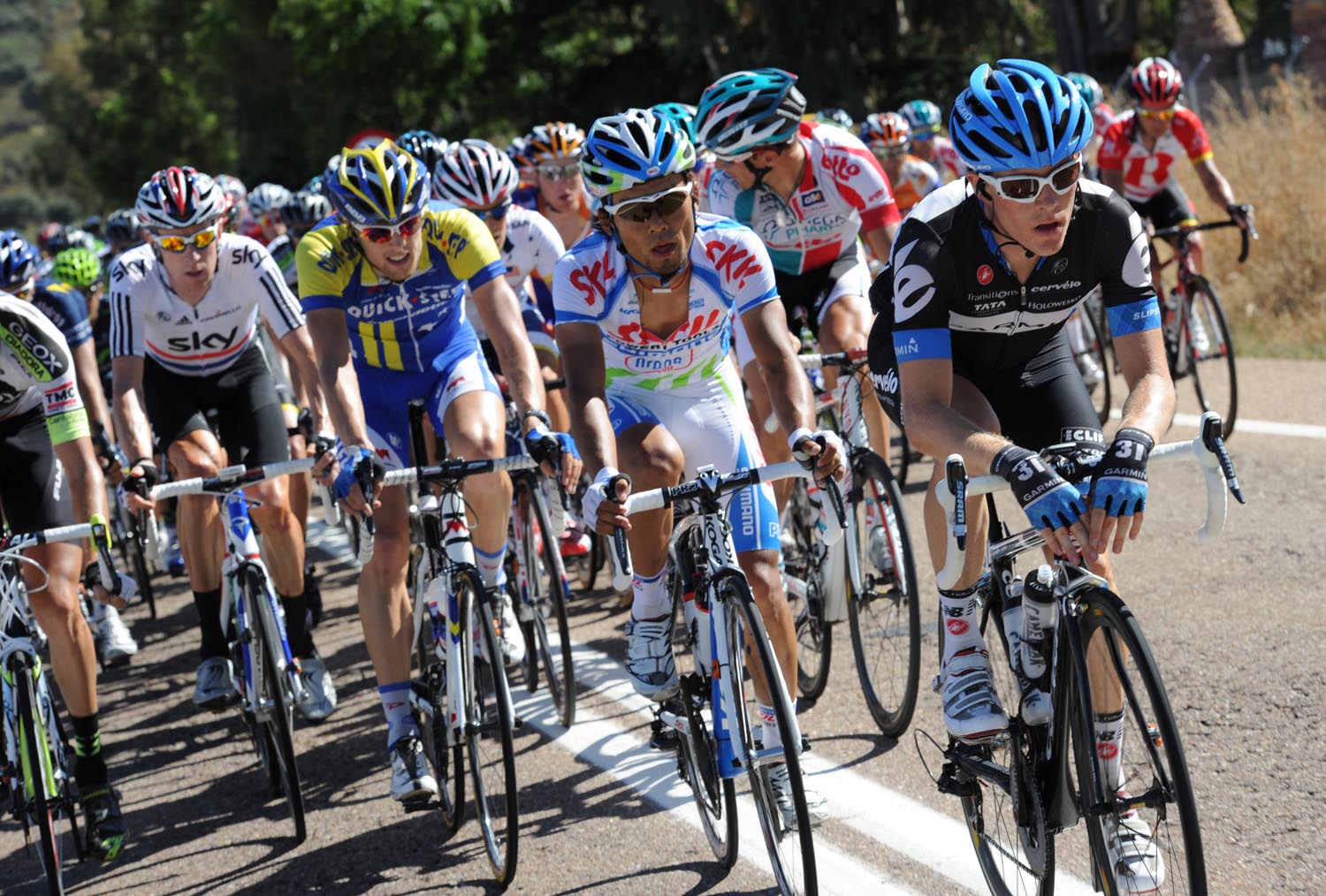 Andrew Talansky chases, Vuelta a Espana 2011, stage seven