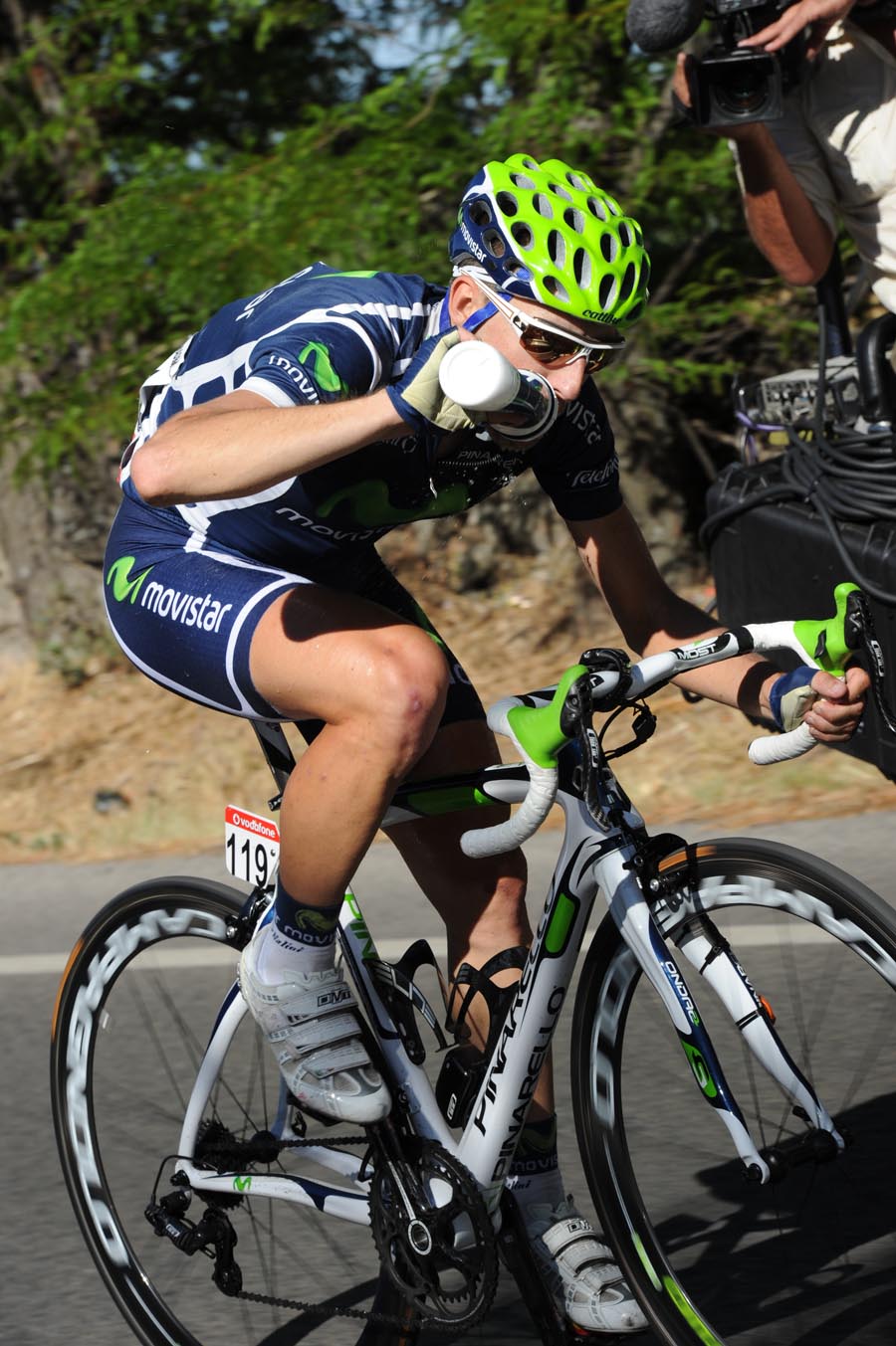 Angel Madrazo attacks, Vuelta a Espana 2011, stage eight