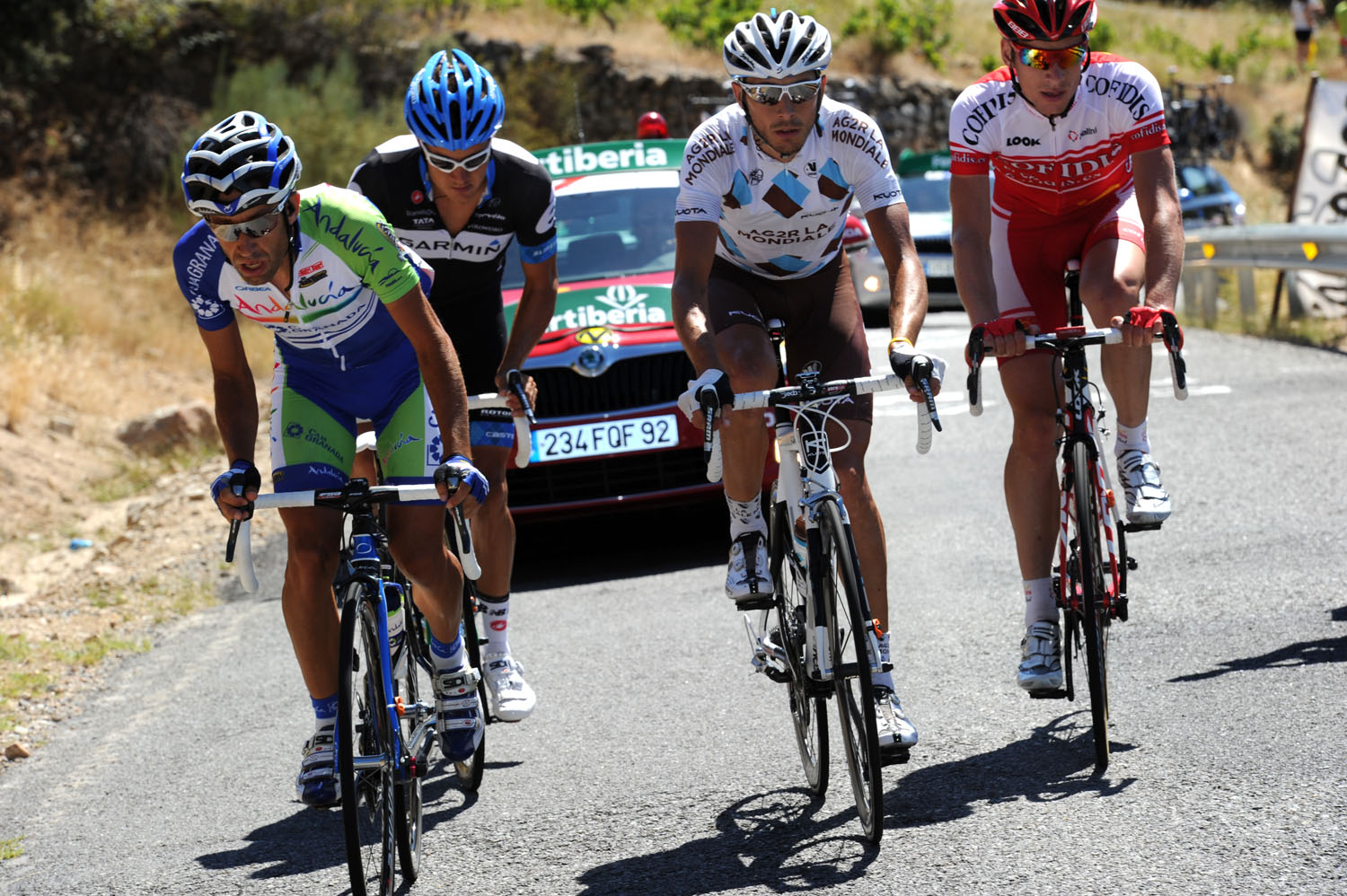 Adrian Palomares in escape, Vuelta a Espana 2011, stage eight