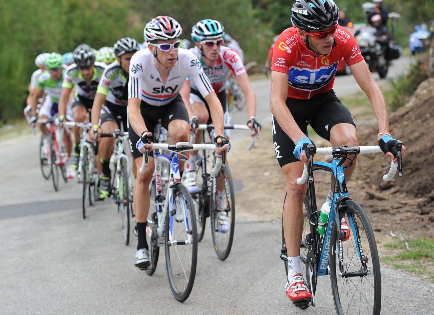 Chris Froome and Bradley Wiggins, Vuelta a Espana 2011, stage 11