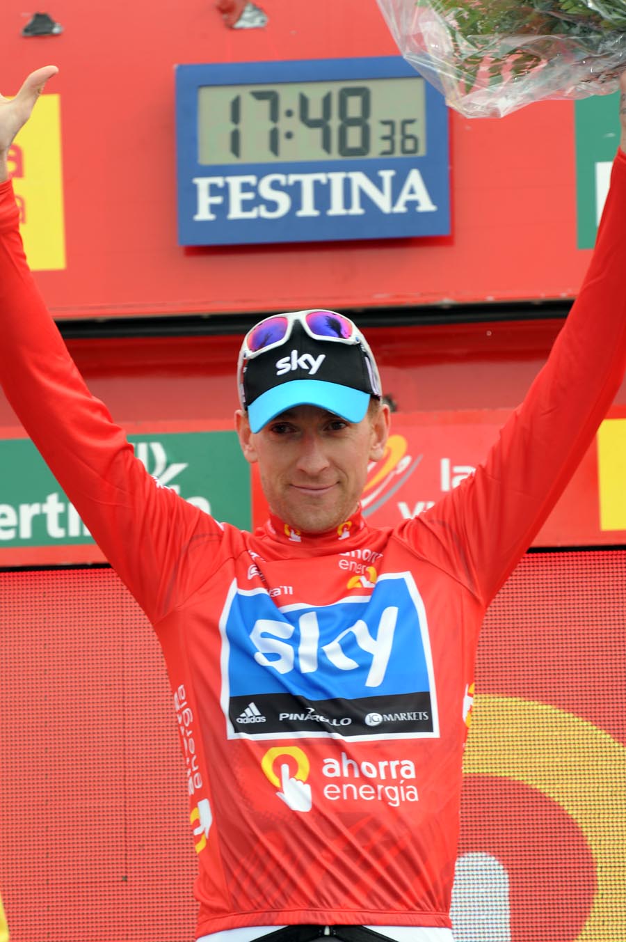 Bradley Wiggins in race lead, Vuelta a Espana 2011, stage 11 Bradley Wiggins in race lead, Vuelta a Espana 2011, stage 11