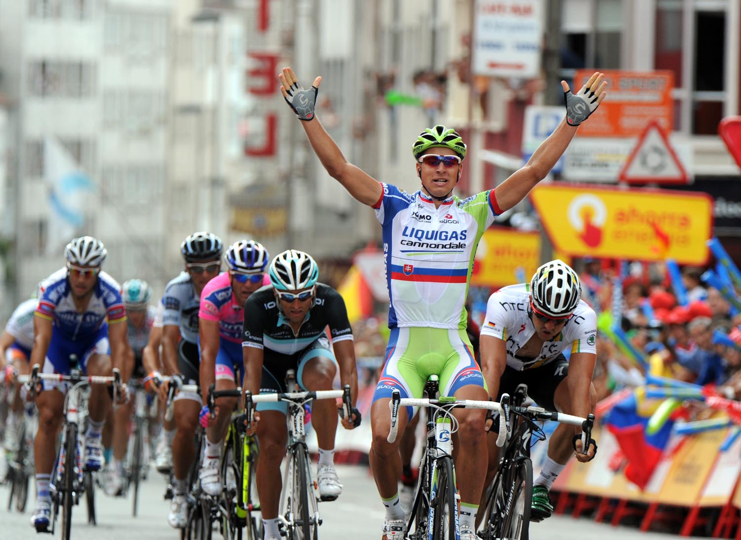 Peter Sagan wins, Vuelta a Espana 2011, stage 12 Peter Sagan wins, Vuelta a Espana 2011, stage 12