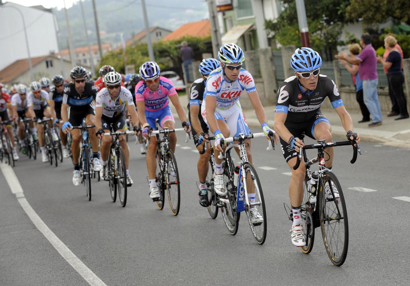 Andrew Talansky chases, Vuelta a Espana 2011, stage 12