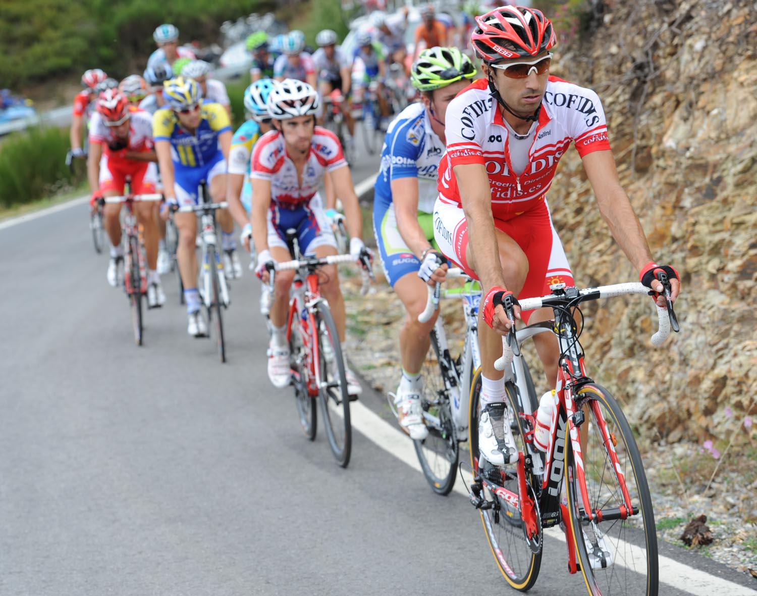 David Moncoutie in escape, Vuelta a Espana 2011, stage 13