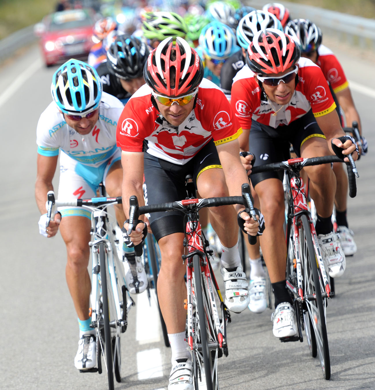 Radioshack chase, Vuelta a Espana 2011, stage 13