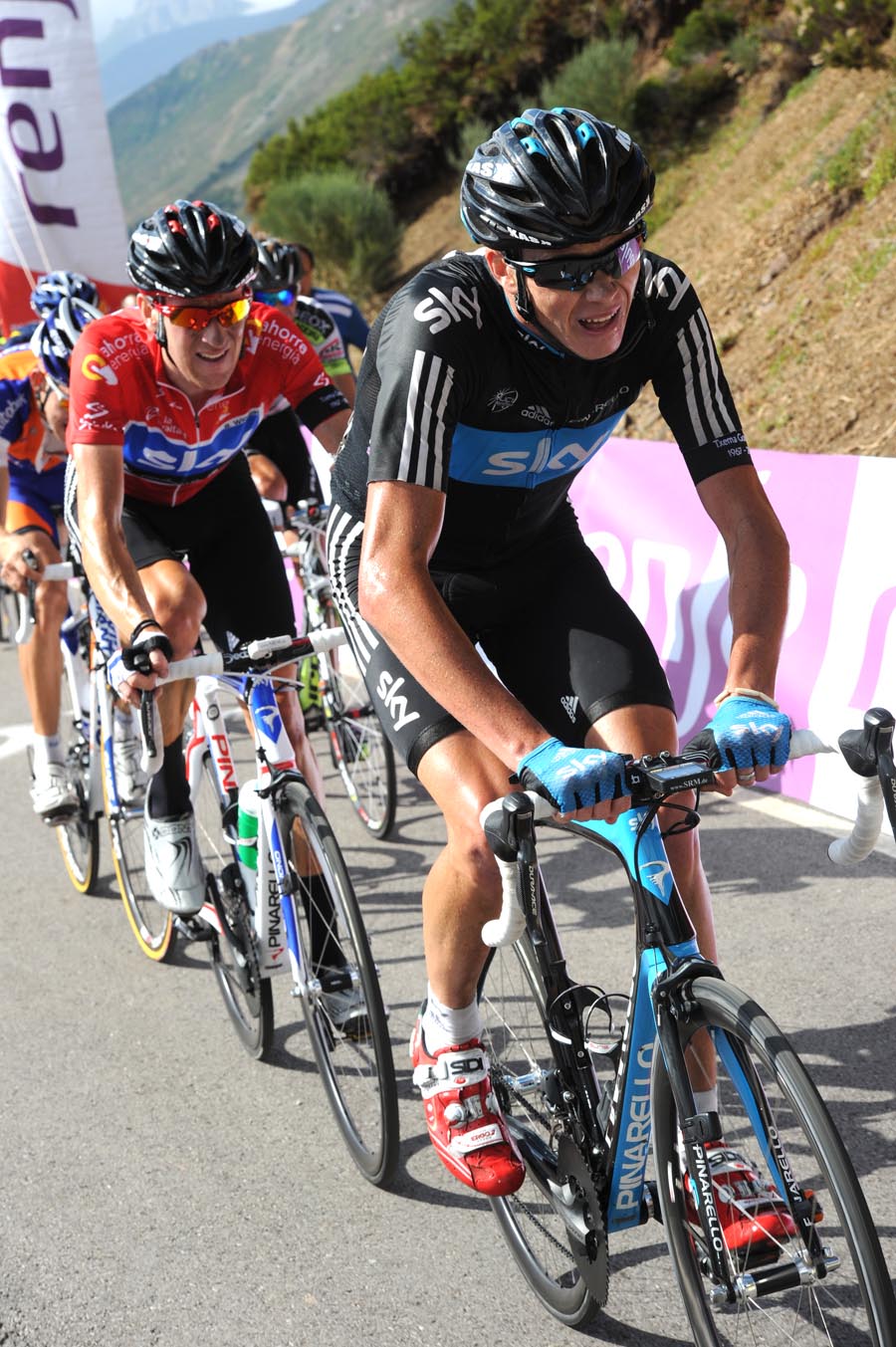 Chris Froome and Bradley Wiggins, Vuelta a Espana 2011, stage 14