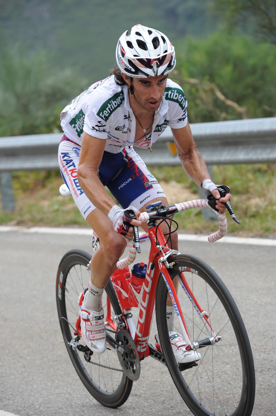 Daniel Moreno attacks, Vuelta a Espana 2011, stage 14