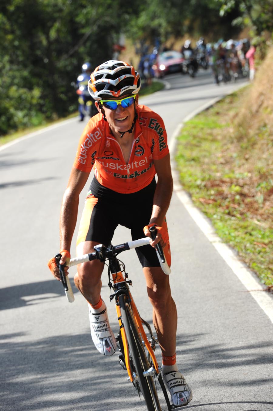 Amets Txurruka attacks, Vuelta a Espana 2011, stage 14