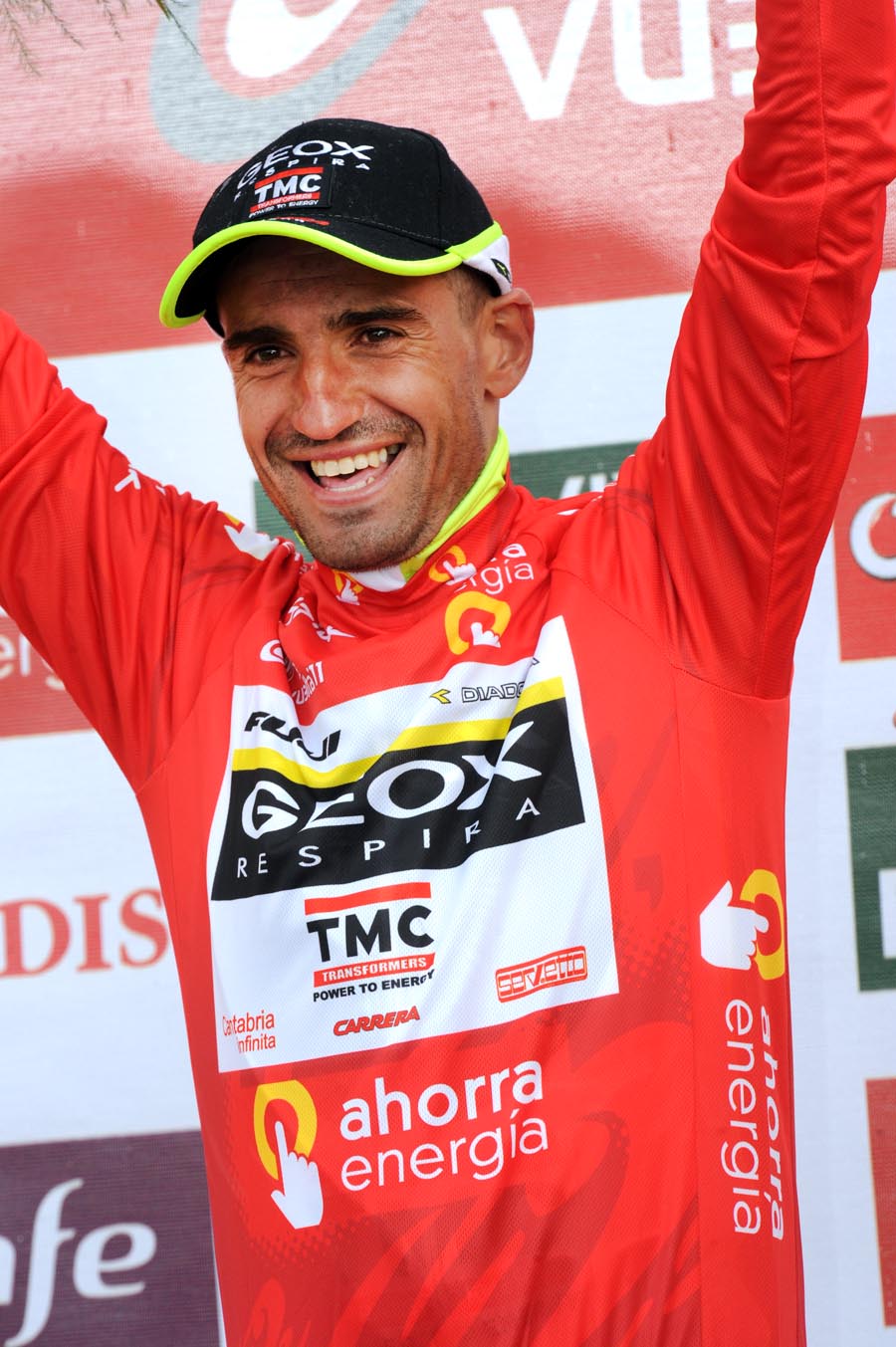 Juan Jose Cobo in race lead, Vuelta a Espana 2011, stage 15
