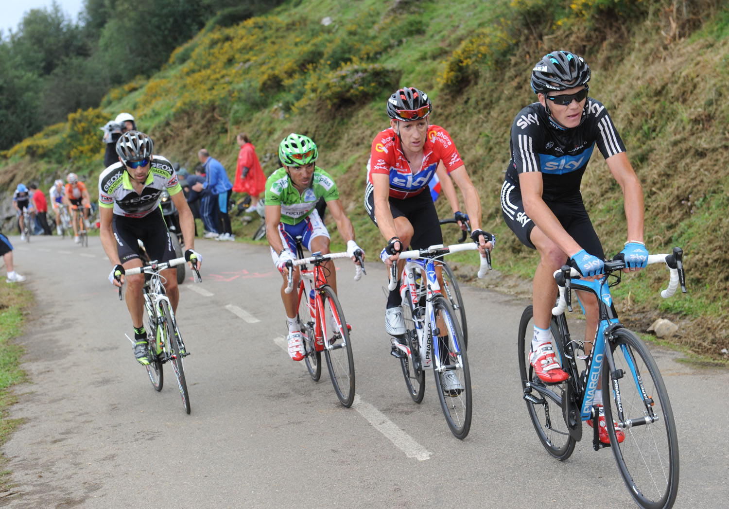Chris Froome and Bradley Wiggins, Vuelta a Espana 2011, stage 15