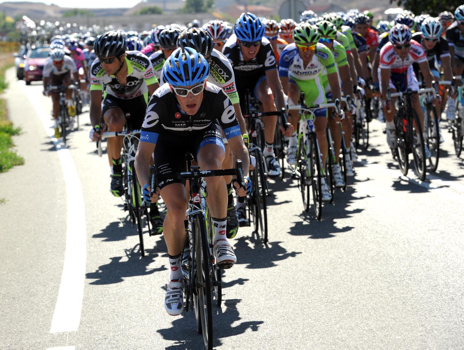 Garmin-Cervelo chase, Vuelta a Espana 2011, stage 16