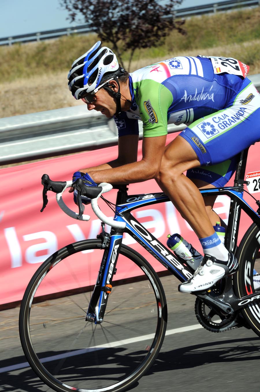 Jesus Rosendo escape, Vuelta a Espana 2011, stage 16