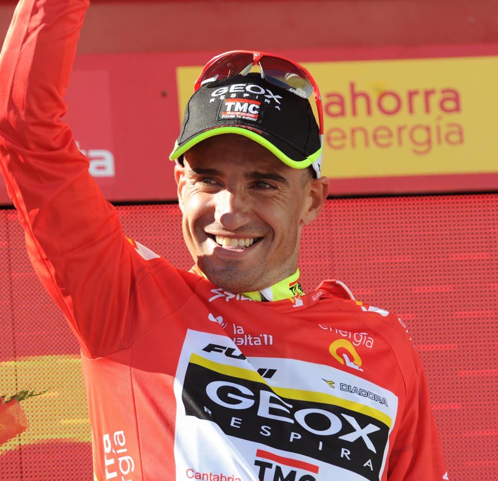 Juan Jose Cobo in lead, Vuelta a Espana 2011, stage 17 Juan Jose Cobo in lead, Vuelta a Espana 2011, stage 17