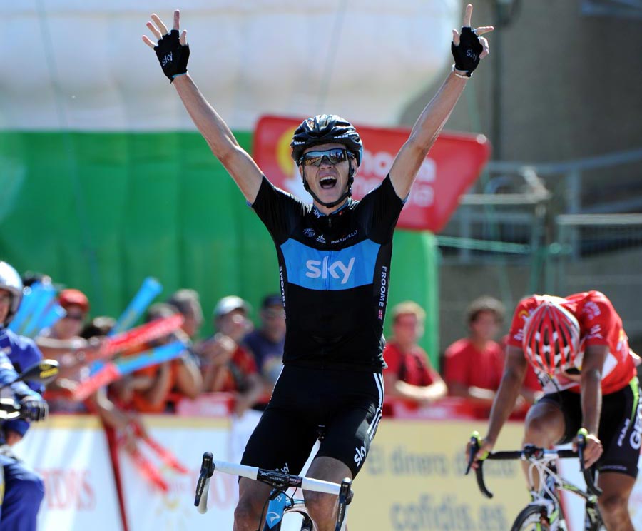 Chris Froome wins, Vuelta a Espana 2011, stage 17 Chris Froome wins, Vuelta a Espana 2011, stage 17