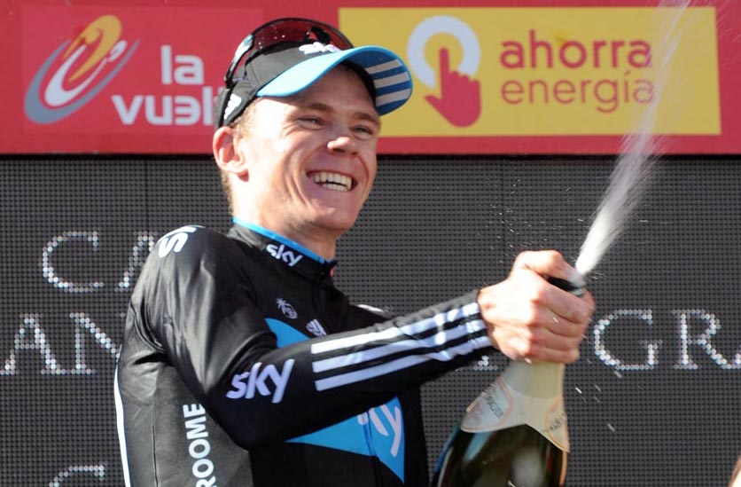 Chris Froome wins stage, Vuelta a Espana 2011, stage 17