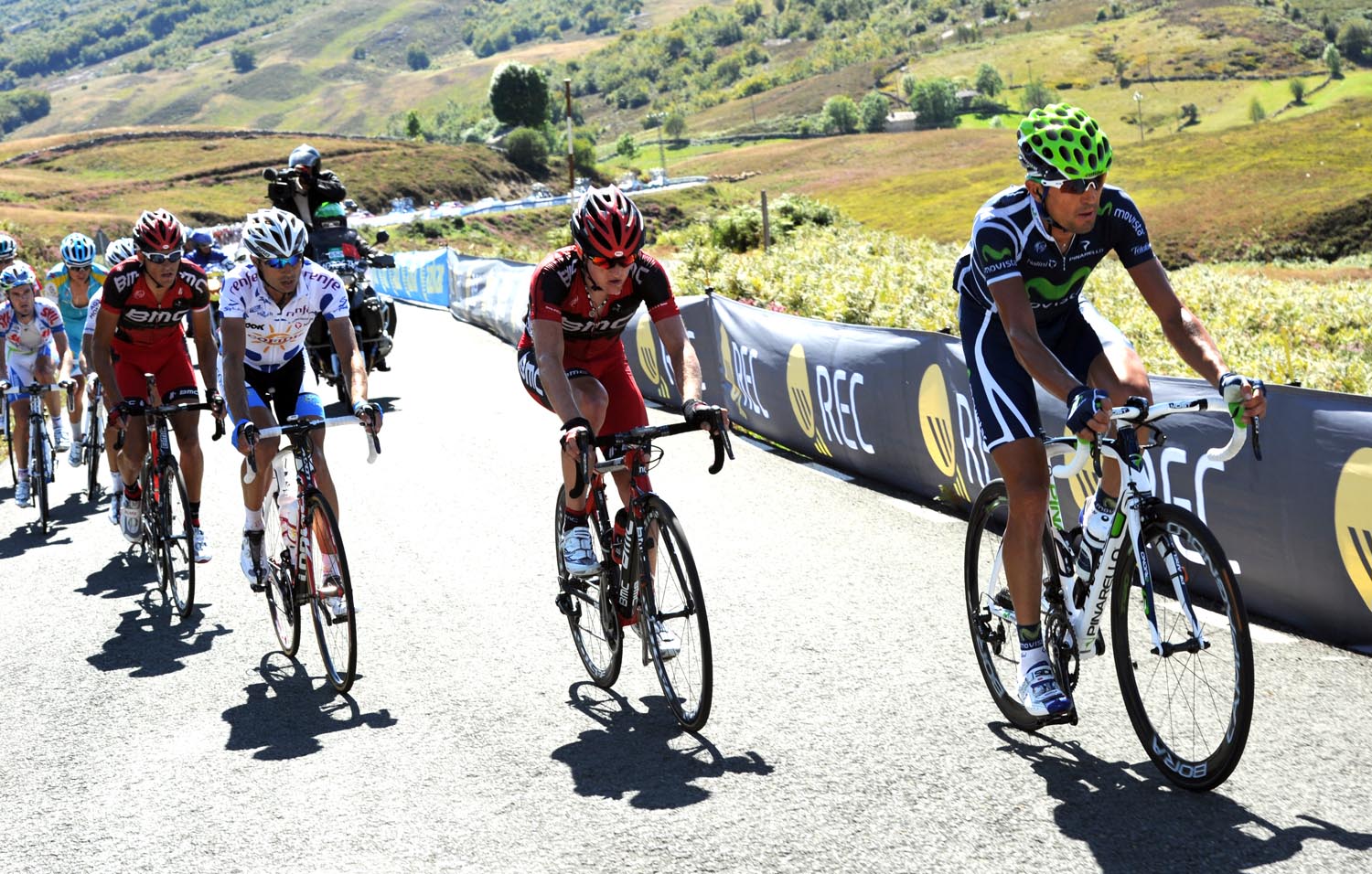 Marzio Bruseghin in escape, Vuelta a Espana 2011, stage 17