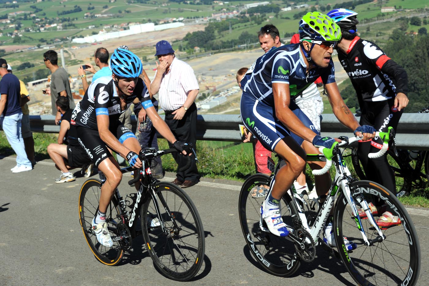 Marzio Bruseghin and Daniel Martin, Vuelta a Espana 2011, stage 17