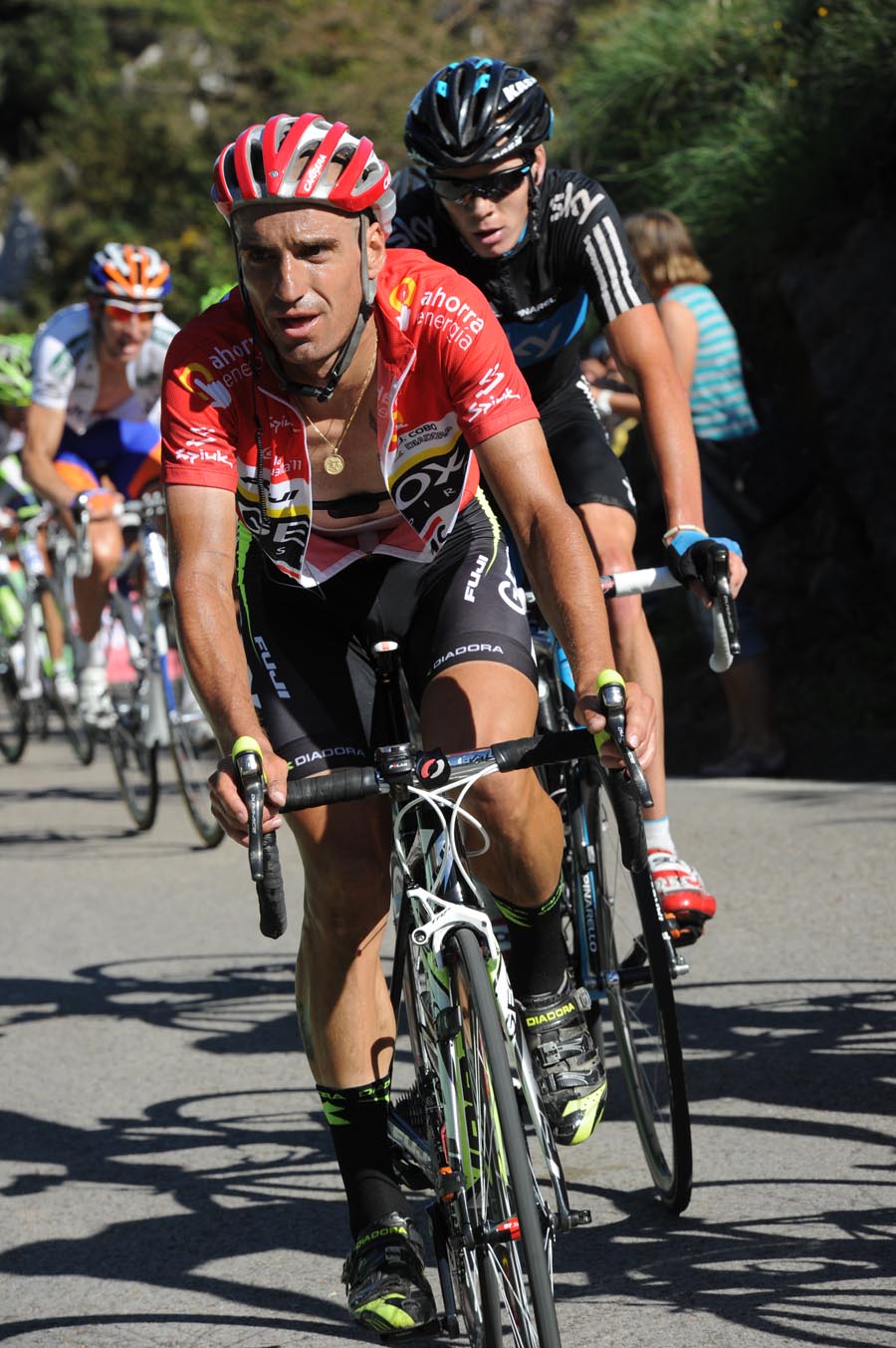 Juan Jose Cobo and Chris Froome, Vuelta a Espana 2011, stage 17