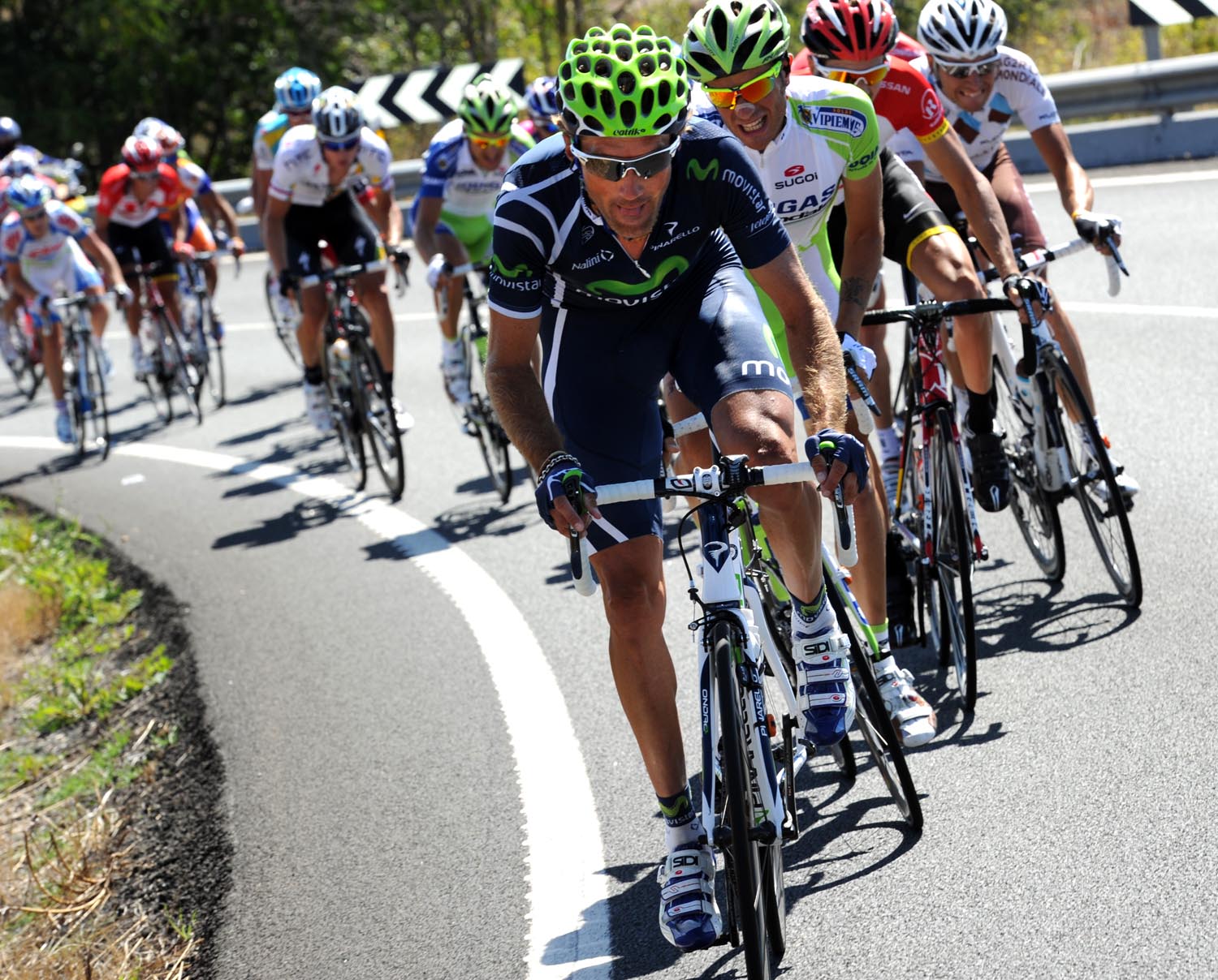 Pablo Lastras escape, Vuelta a Espana 2011, stage 17