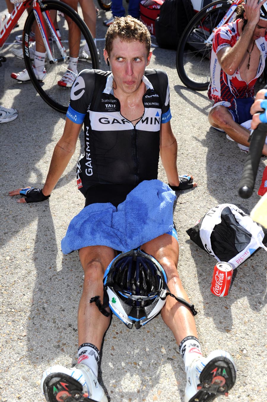 Daniel Martin at finish, Vuelta a Espana 2011, stage 17