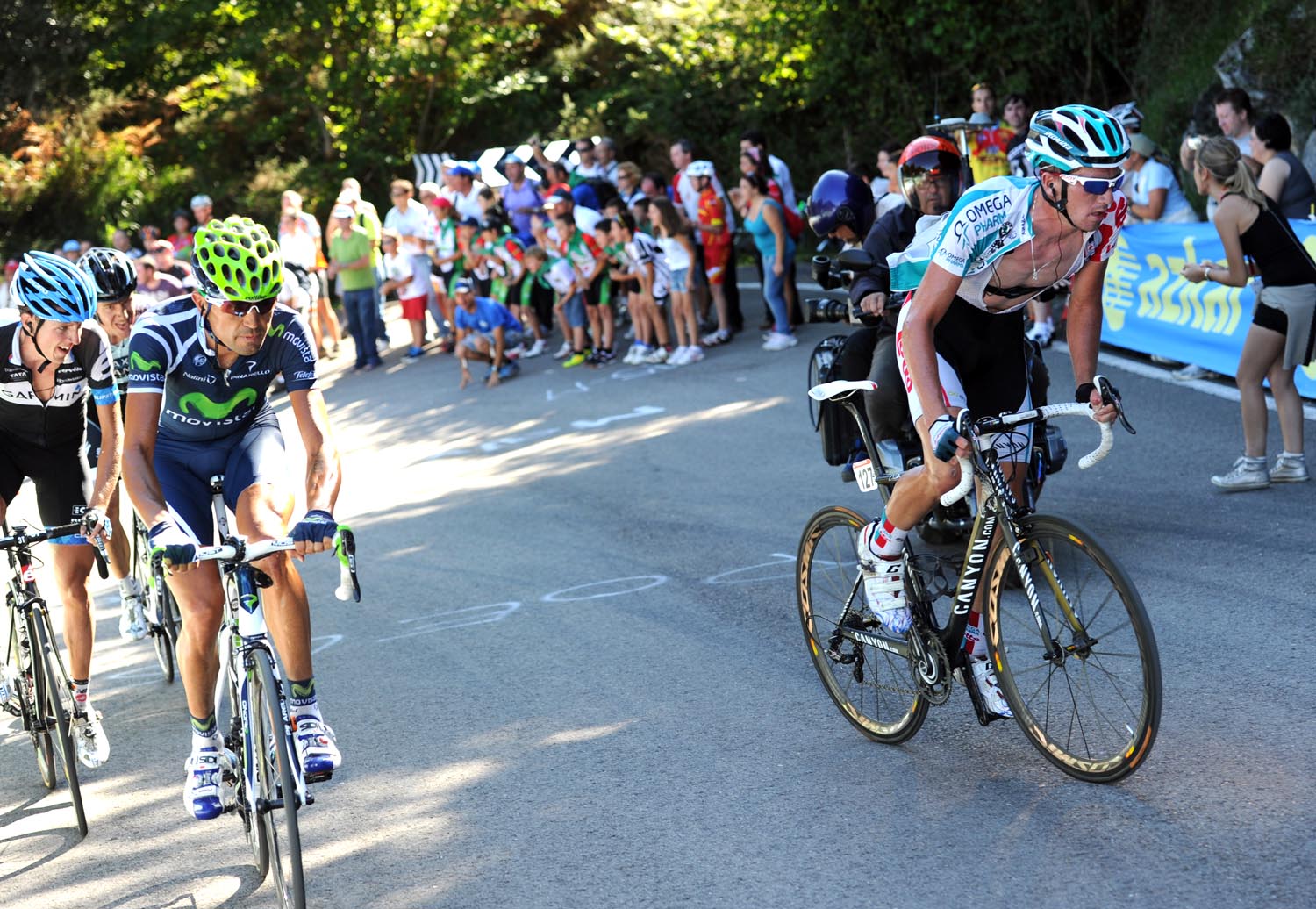 Jurgen Van Den Broeck attacks, Vuelta a Espana 2011, stage 17