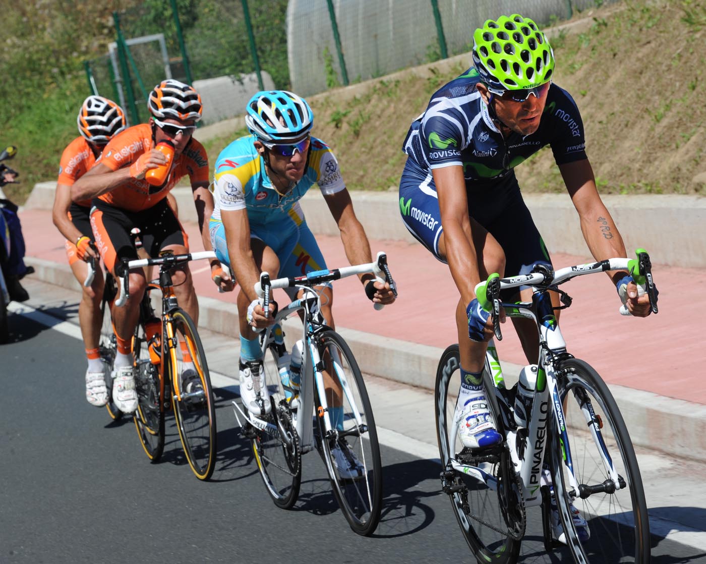 Marzio Bruseghin in escape, Vuelta a Espana 2011, stage 19
