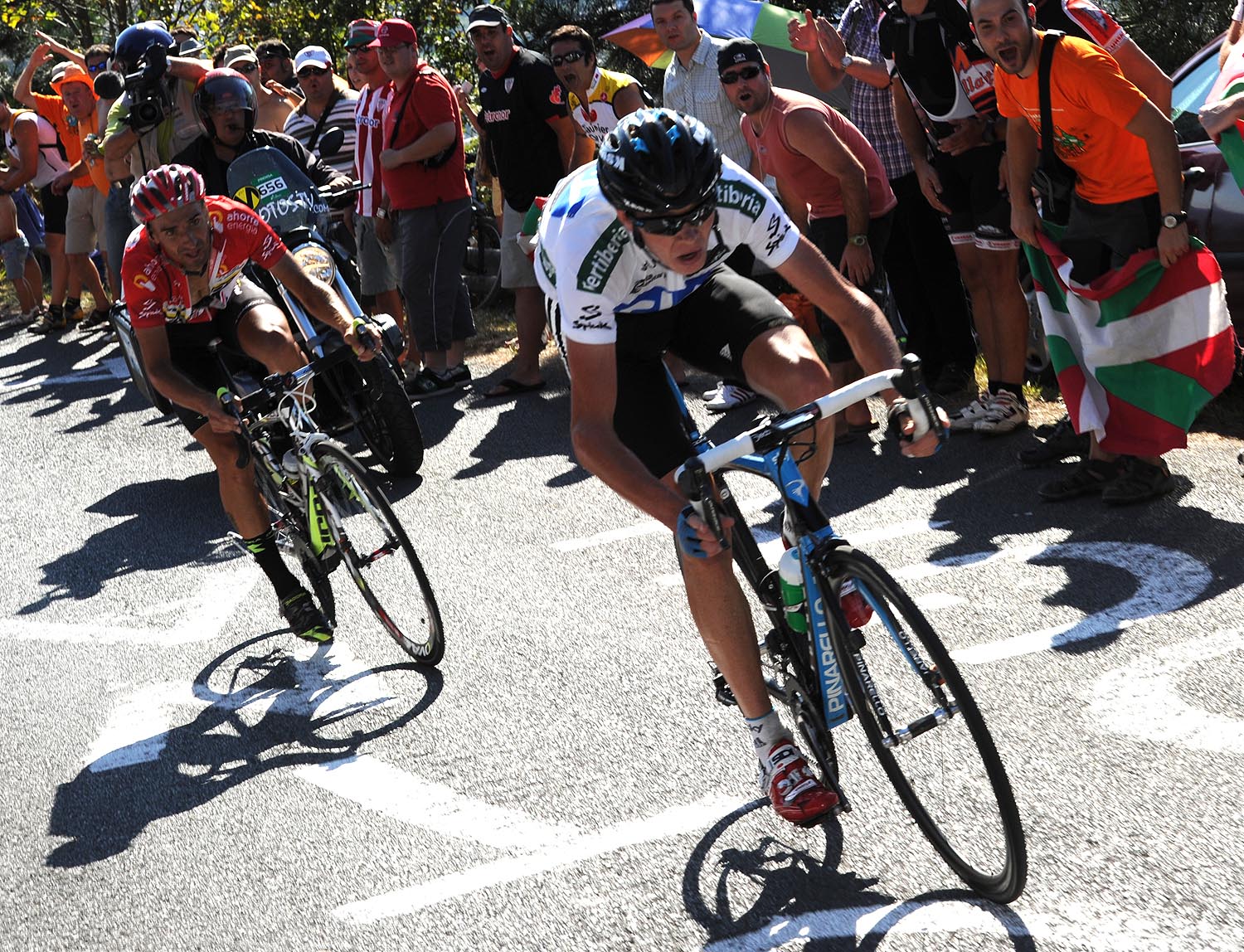 Chris Froome attacks, Vuelta a Espana 2011, stage 19 Chris Froome attacks, Vuelta a Espana 2011, stage 19