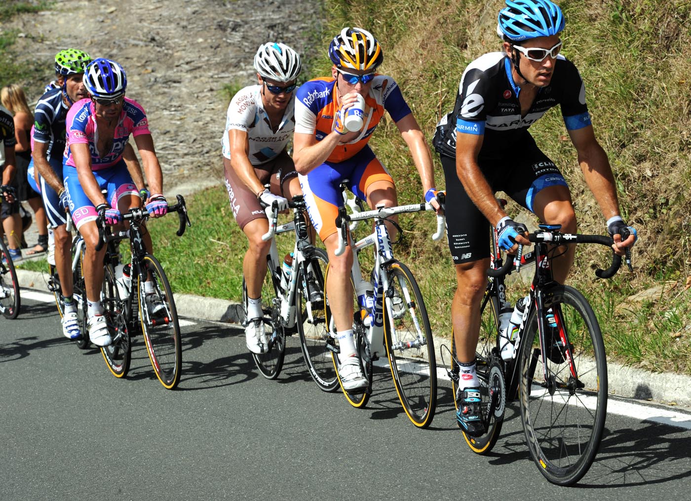 Christophe Le Mevel in escape, Vuelta a Espana 2011, stage 20