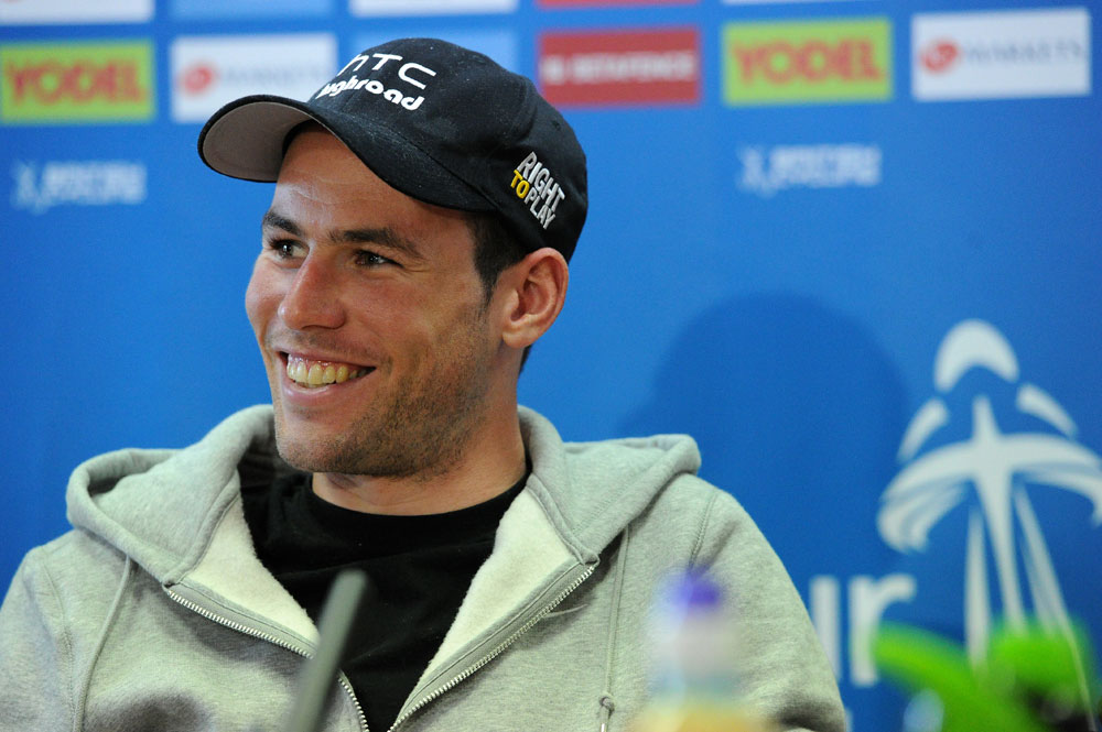 Mark Cavendish in press conference, Tour of Britain 2011, press conference/warm-up